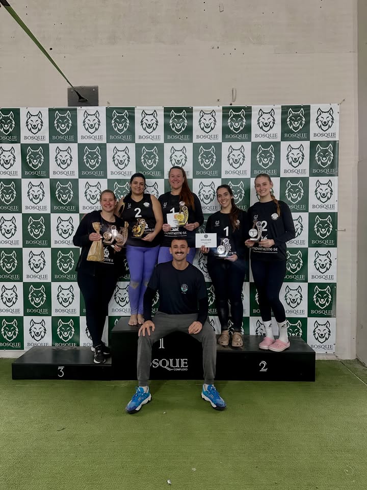 P&oacute;dio feminino livre prata da etapa Movimente-se